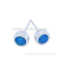 Stunning 925 Sterling Silver Jewellery Manufactory Fashion Jewellery , Synthetic Opal Ear Studs